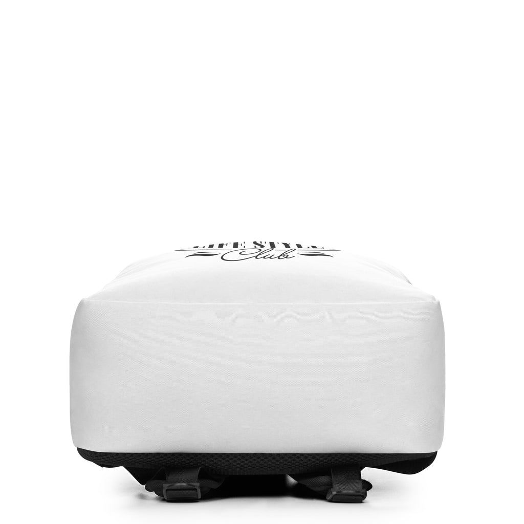 Buli reppu valkoinen pohja - Buli Lifestyle Club selkäreppu