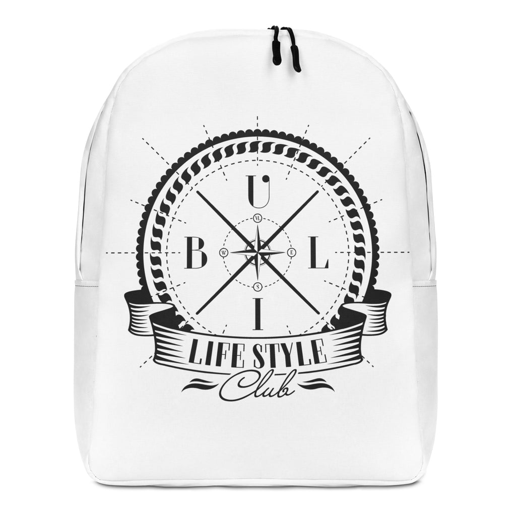 Buli reppu valkoinen edestä yksityiskohta - suomalainen reppu