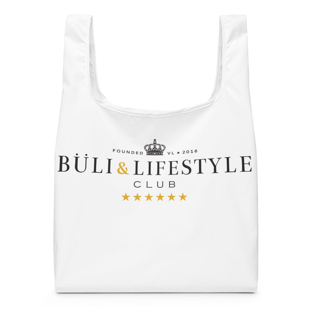 Buli ostoskassi valkoinen edestä - suomalainen kangaskassi