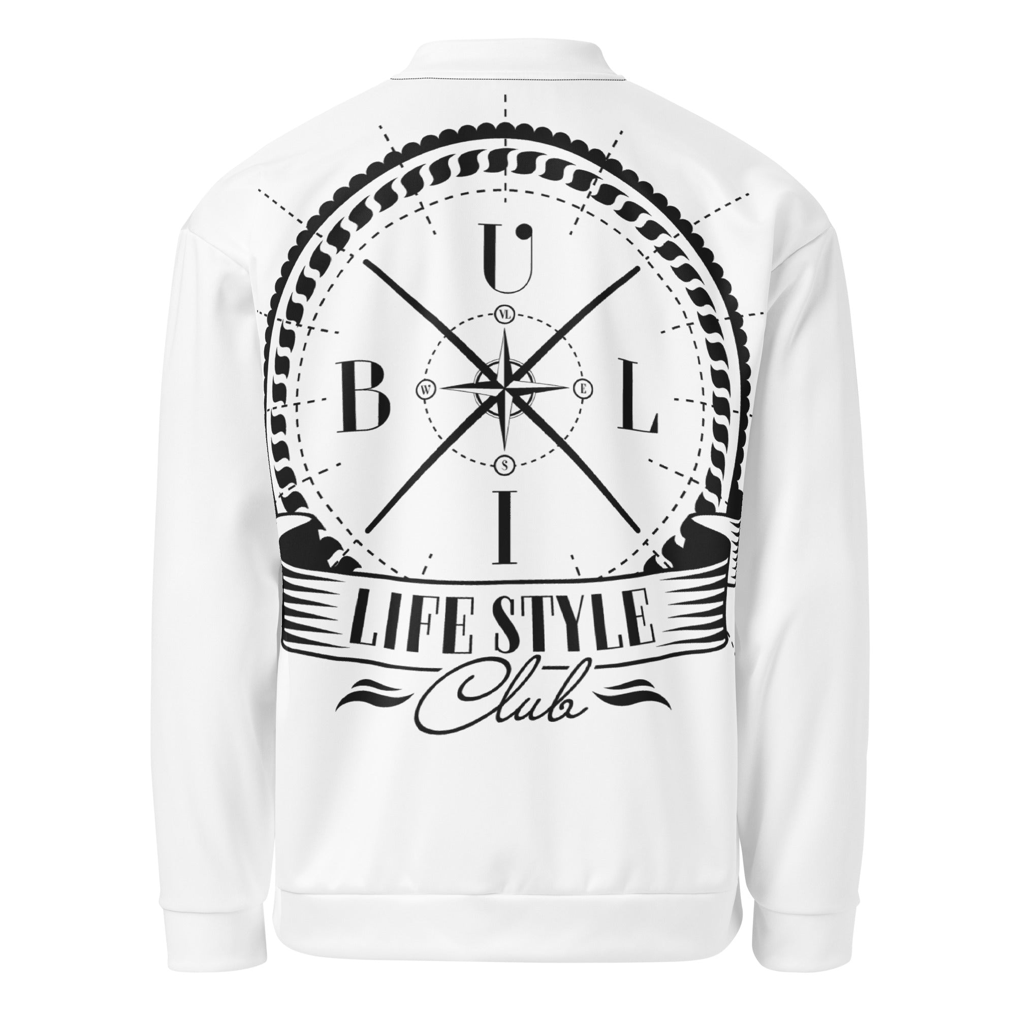 Naisten Buli bomber takki valkoinen takaa - Buli bomber