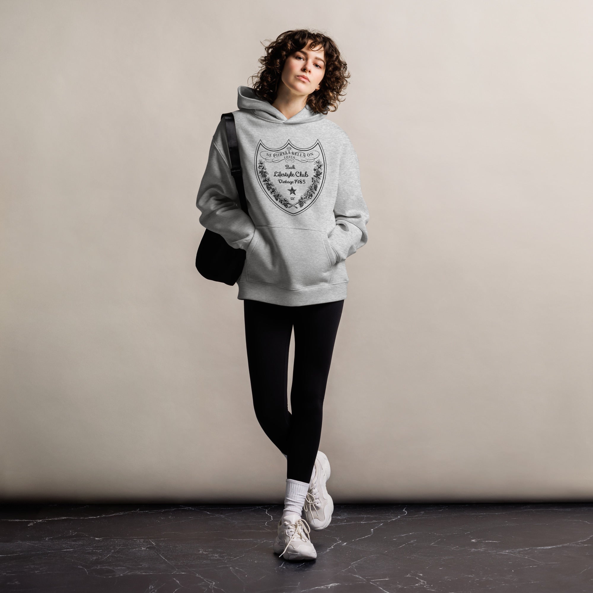 Naisten Buli oversize huppari athletic heather - Buli Lifestyle Club