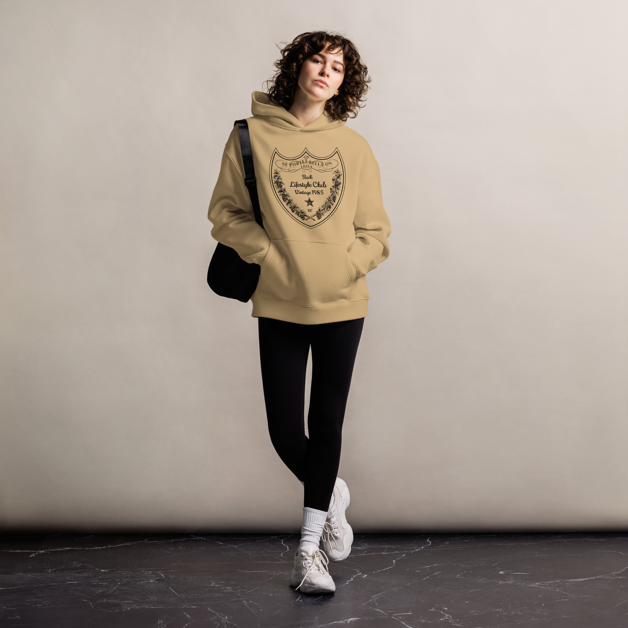 Naisten Buli oversize huppari sand - Buli oversize hoodie