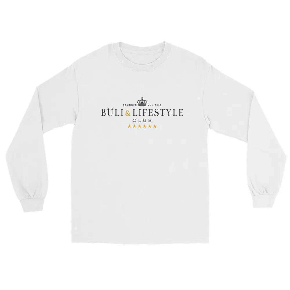 Miesten Buli Mötikkä pitkähihainen valkoinen - miesten streetwear paita