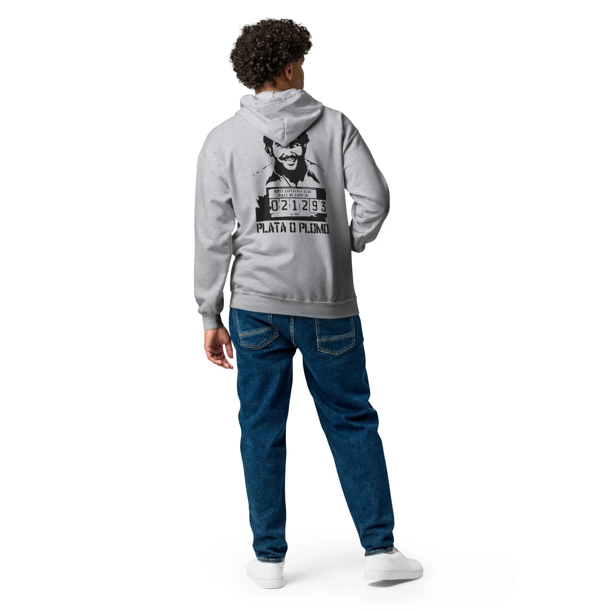 HOF Pablo vetskari huppari musta - Buli Lifestyle Club zip hoodie