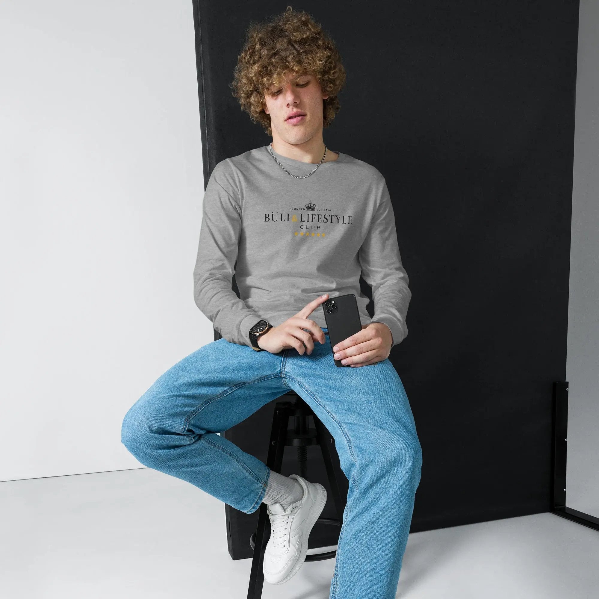 Buli Domppa kollari musta - miesten collegepaita Buli Lifestyle Club