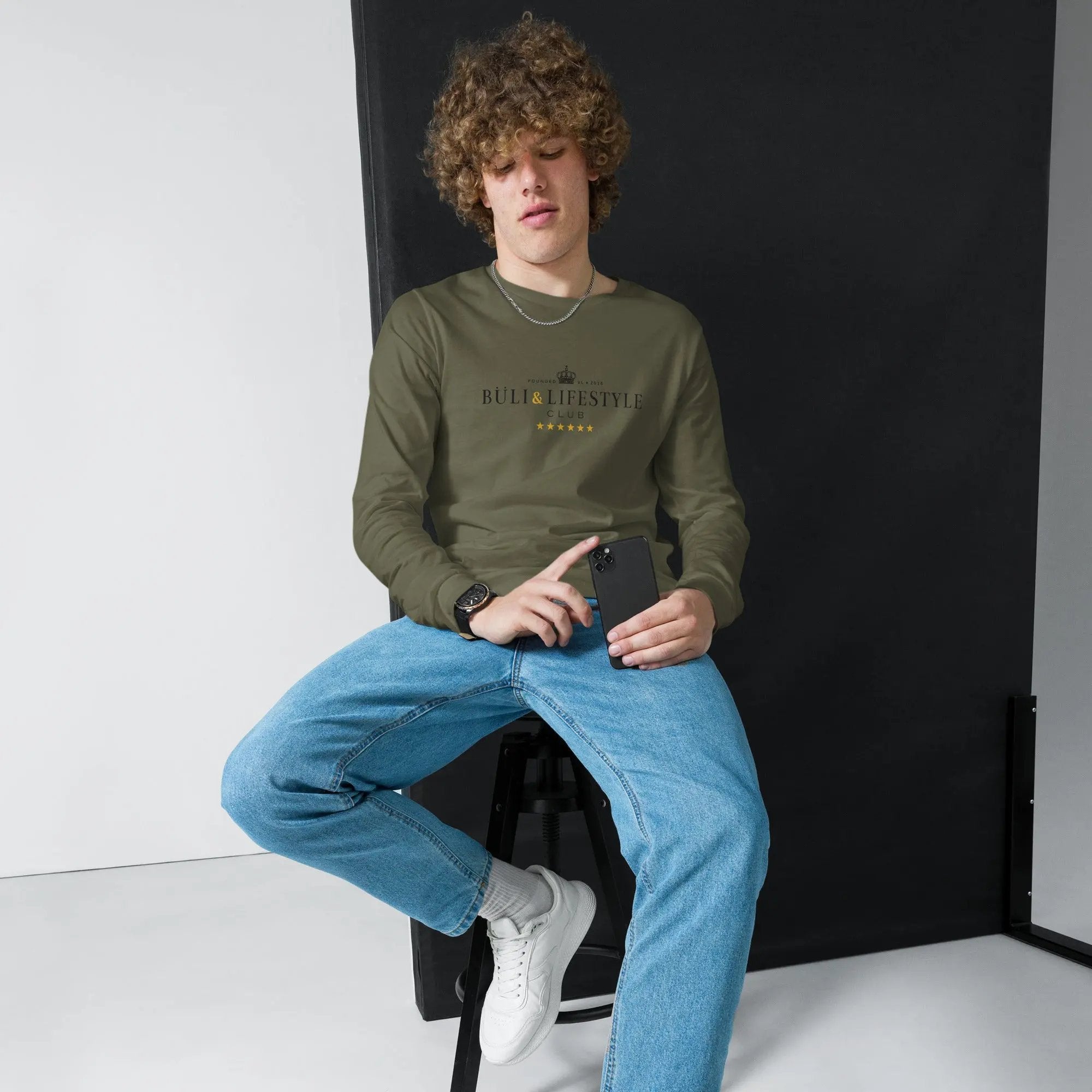 Buli Domppa kollari navy - suomalainen streetwear sweatshirt