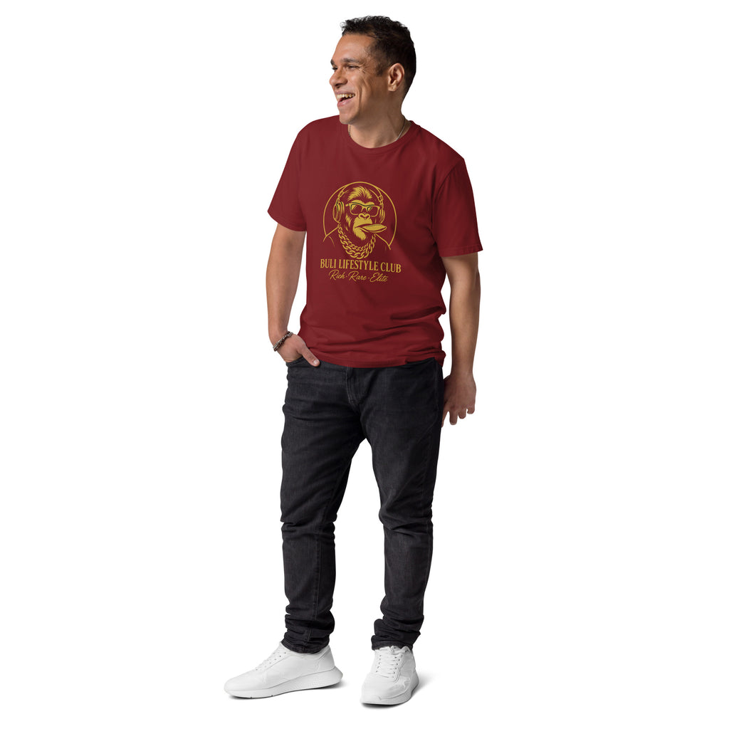 Buli Golden Ape orgaaninen t-paita burgundy - ekologinen streetwear
