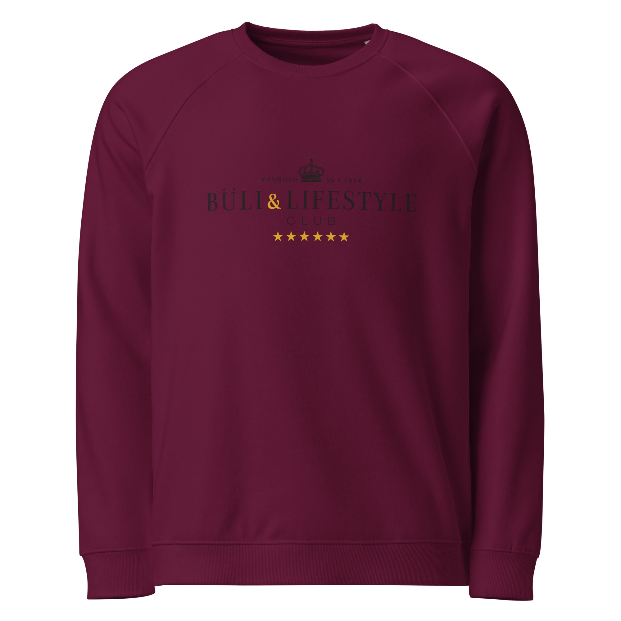 Naisten Buli raglan pitkähihainen burgundy - Buli Lifestyle Club