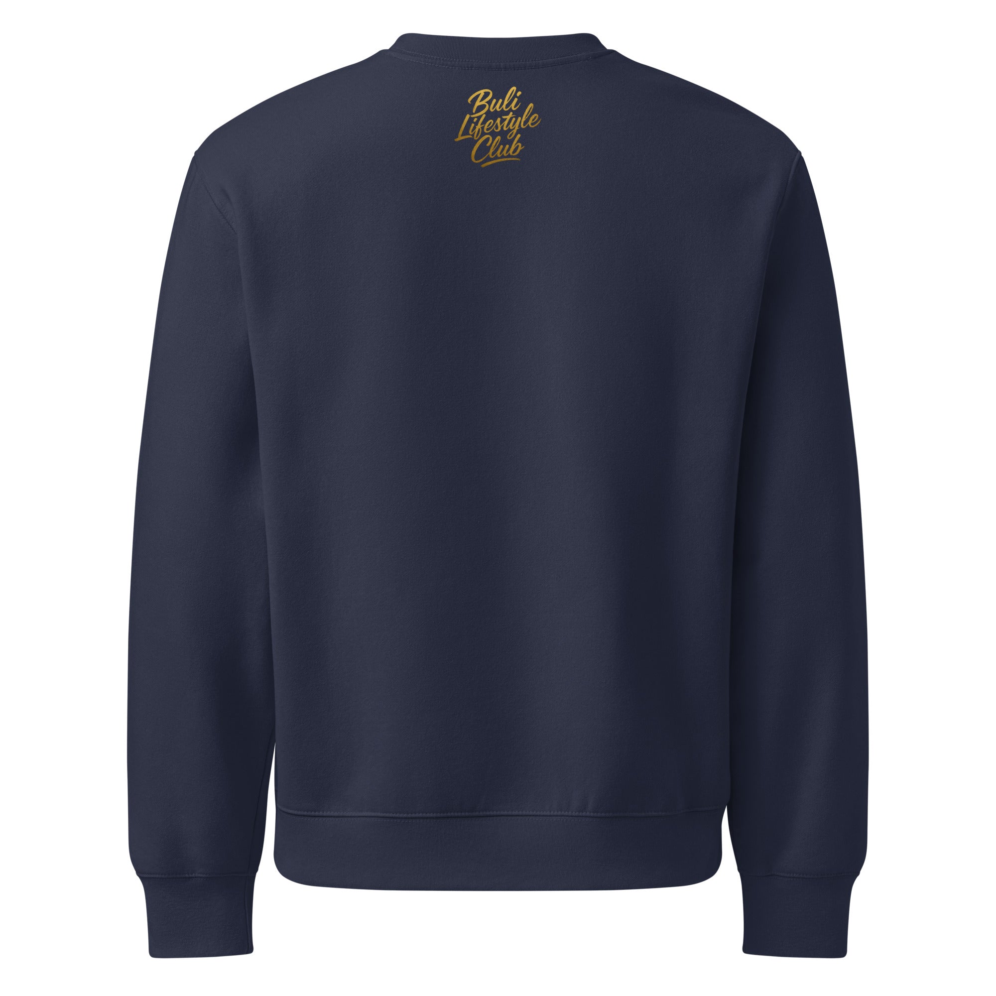 Buli Golden Ape DJ heavy collari navy takaa - Buli heavyweight sweatshirt