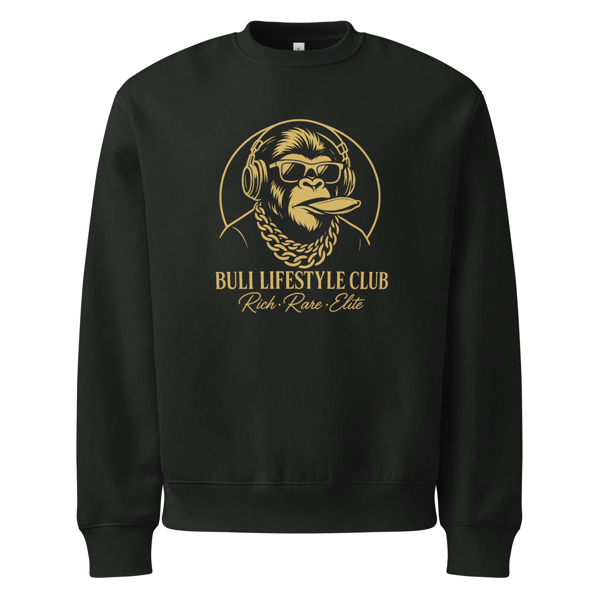 Buli Golden Ape DJ heavy collari vintage black edestä - Buli oversize