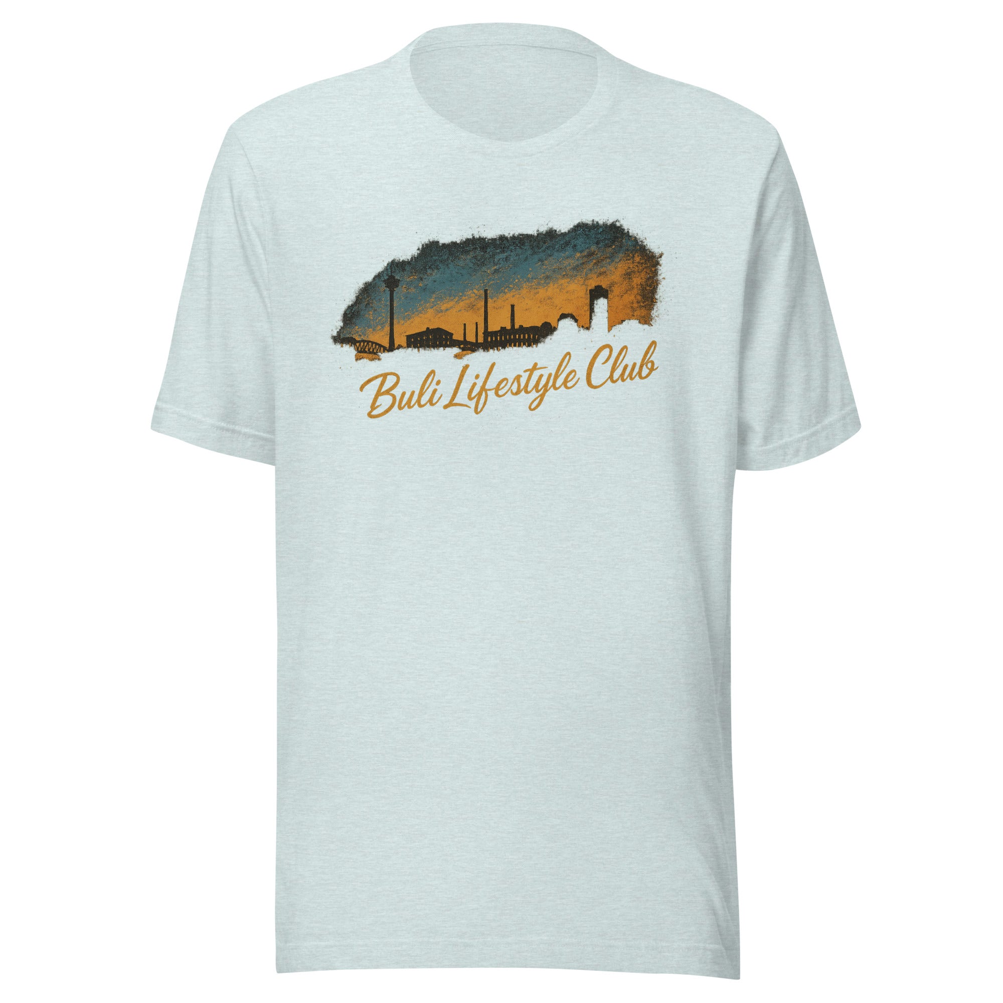 Buli Tampere t-paita heather prism ice blue edestä - Buli Lifestyle Club