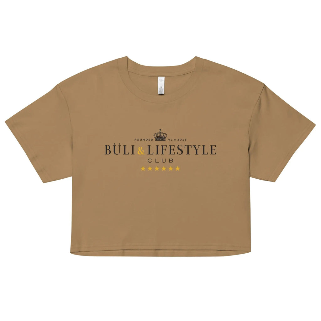 Buli Mötikkä crop top camel - suomalainen naisten streetwear