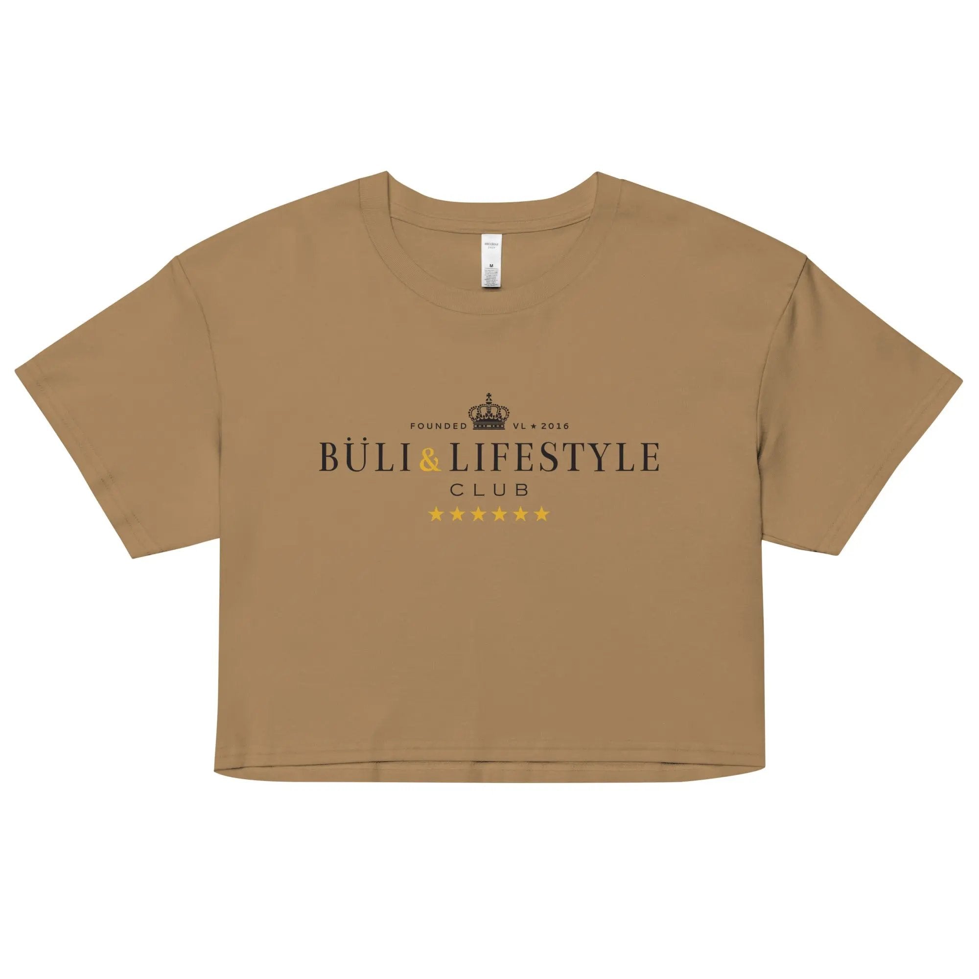 Buli Mötikkä crop top camel - suomalainen naisten streetwear