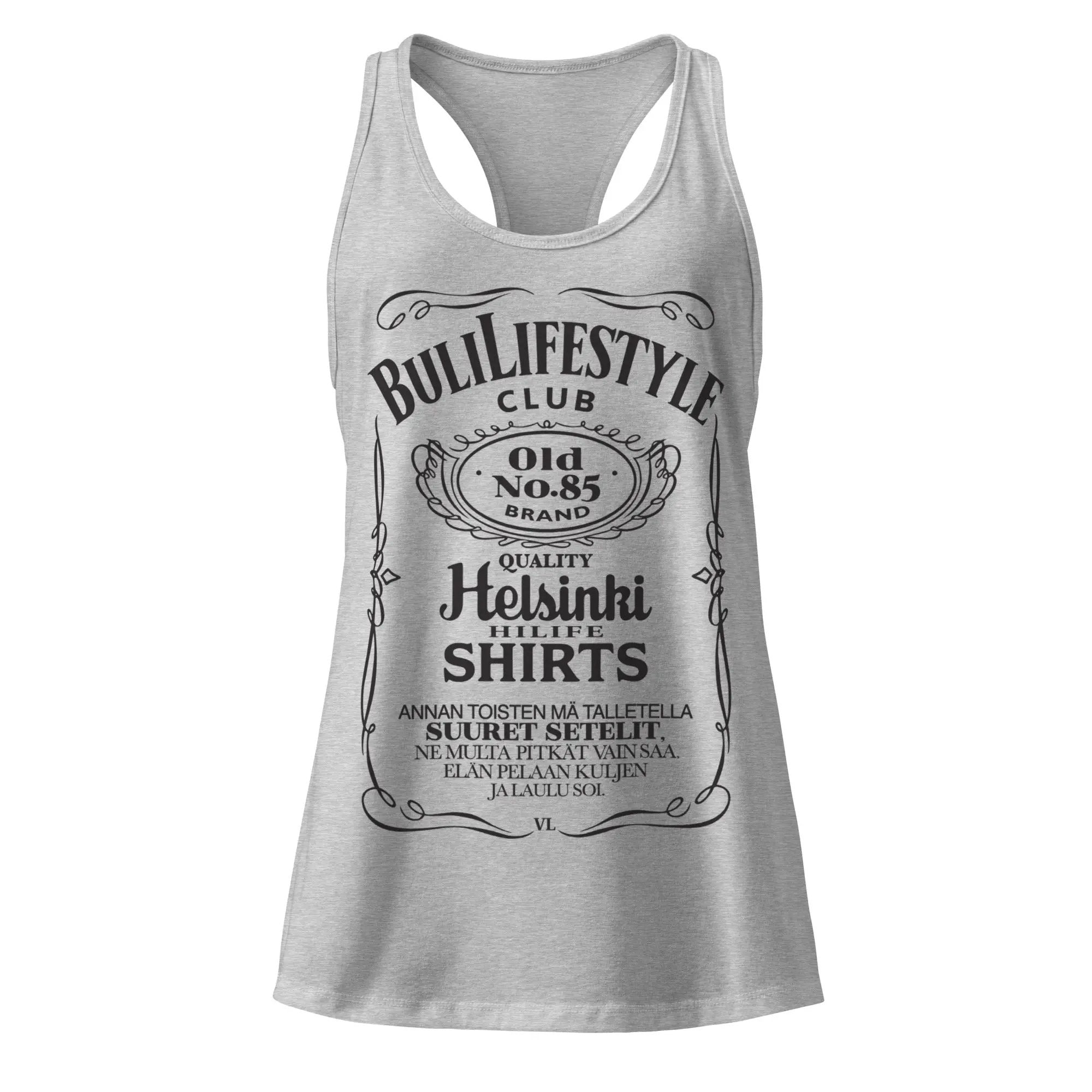 Buli Mötikkä Fit racerback tank top heather gray - naisten urheilupaita