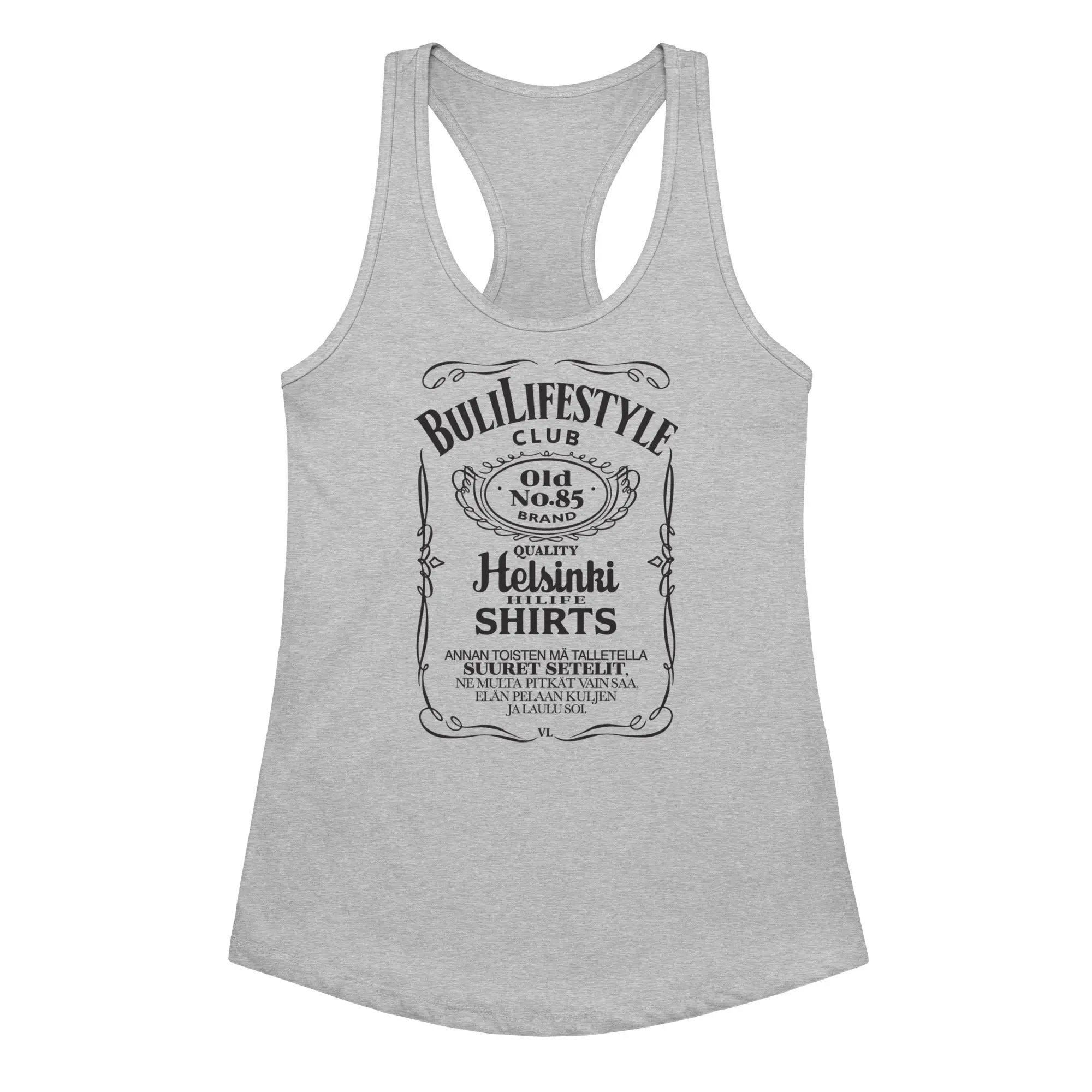 Buli Mötikkä Fit tank top heather gray edestä - Buli Lifestyle Club