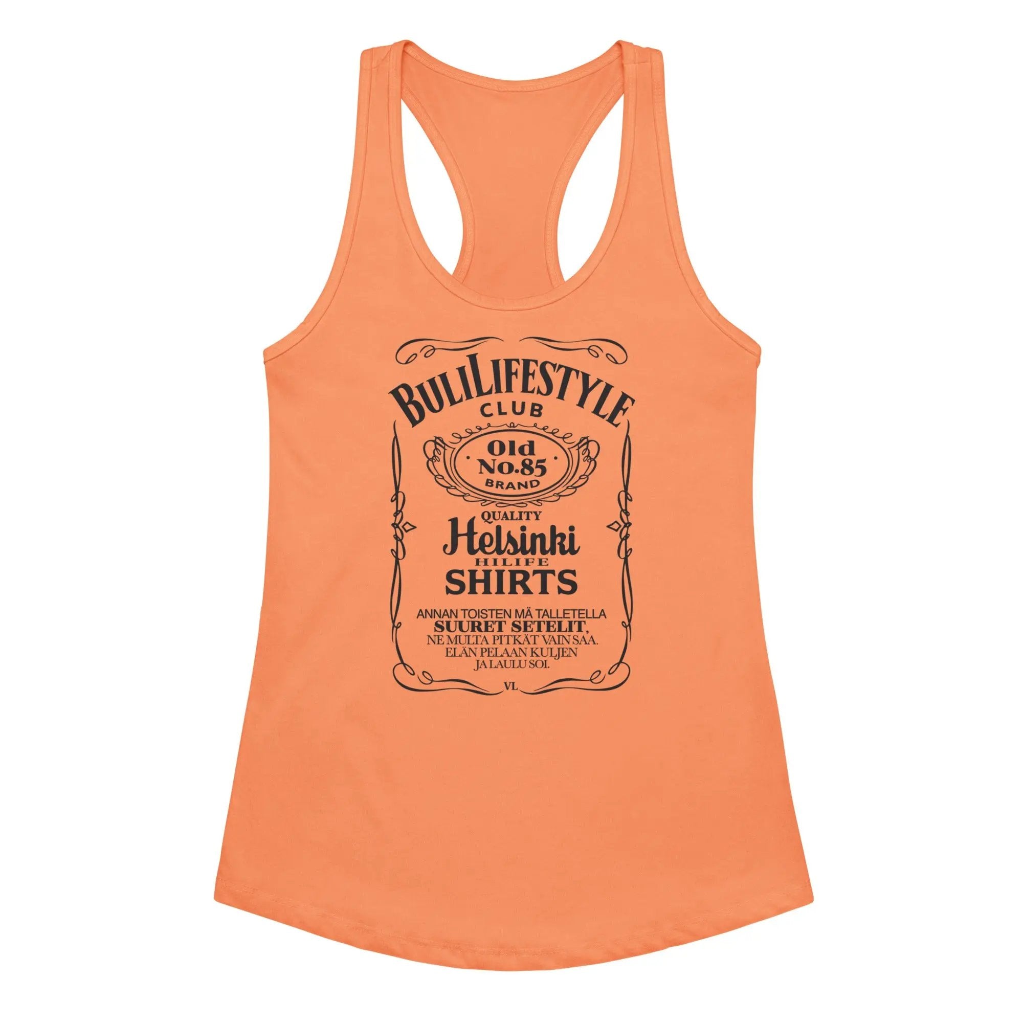 Buli Mötikkä Fit tank top light orange - naisten racerback top