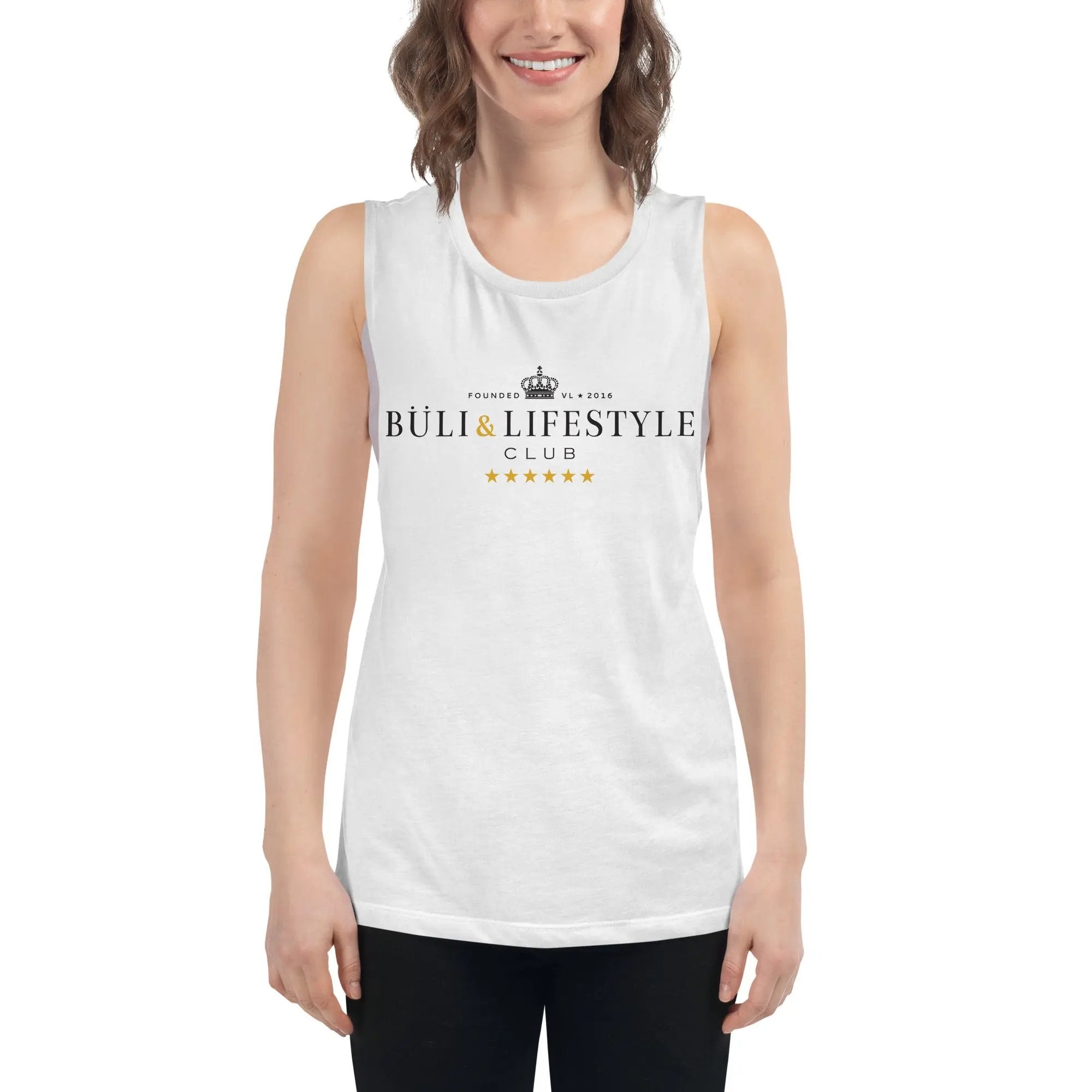 Naisten Buli muscle tank valkoinen - naisten tank top streetwear